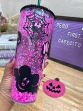 Cargar imagen en el visor de la galería, Falloween MM Tumbler with clear lid only (no rhinestones)