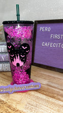 Cargar imagen en el visor de la galería, Falloween MM Tumbler with clear lid only (no rhinestones)