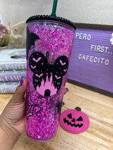 Cargar imagen en el visor de la galería, Falloween MM Tumbler with clear lid only (no rhinestones)