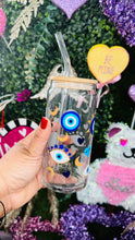 Load image into Gallery viewer, Evil Eye Glass Can