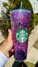 Load image into Gallery viewer, Glitter Snowglobe Tumbler