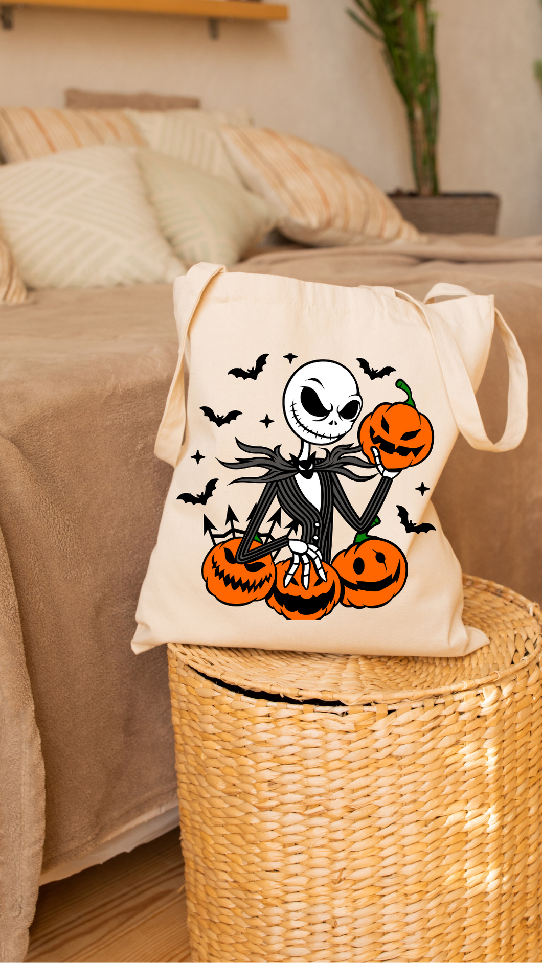 Jack Skeleton Tote Bag