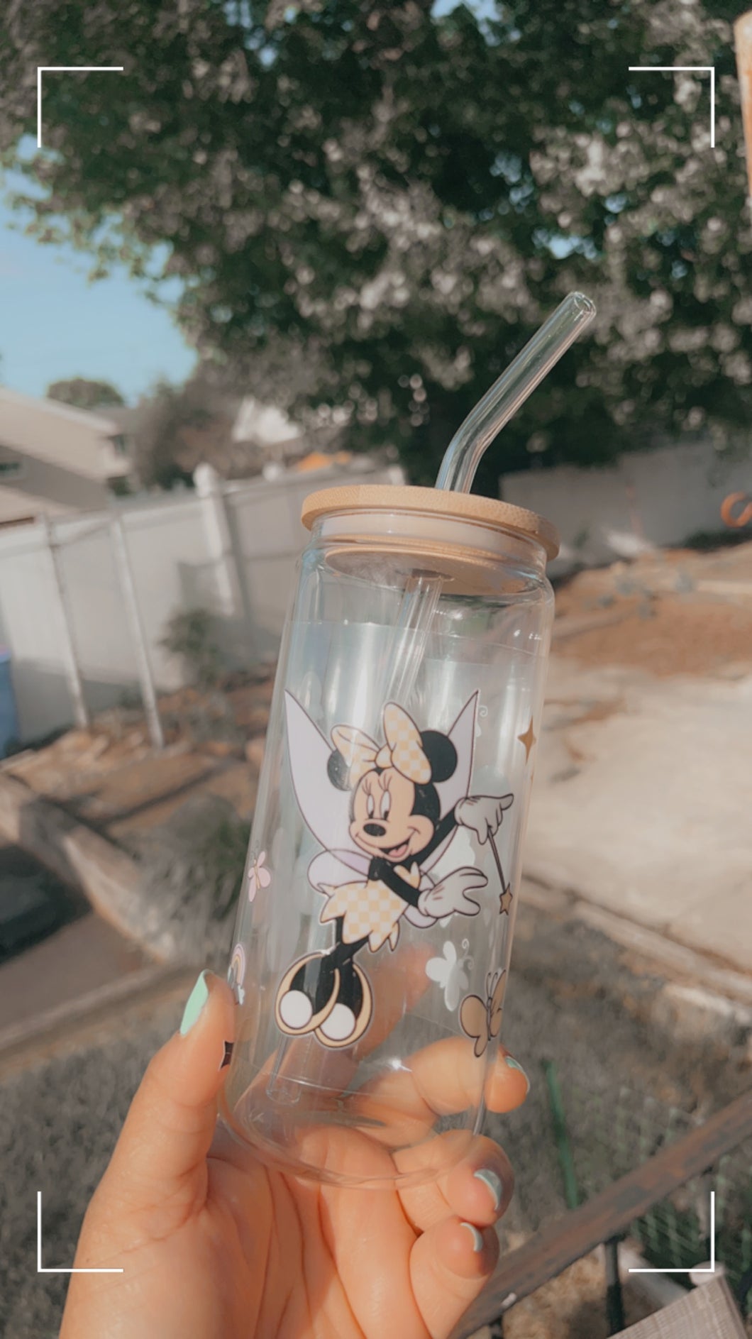 Spring Mouse Glass Can
